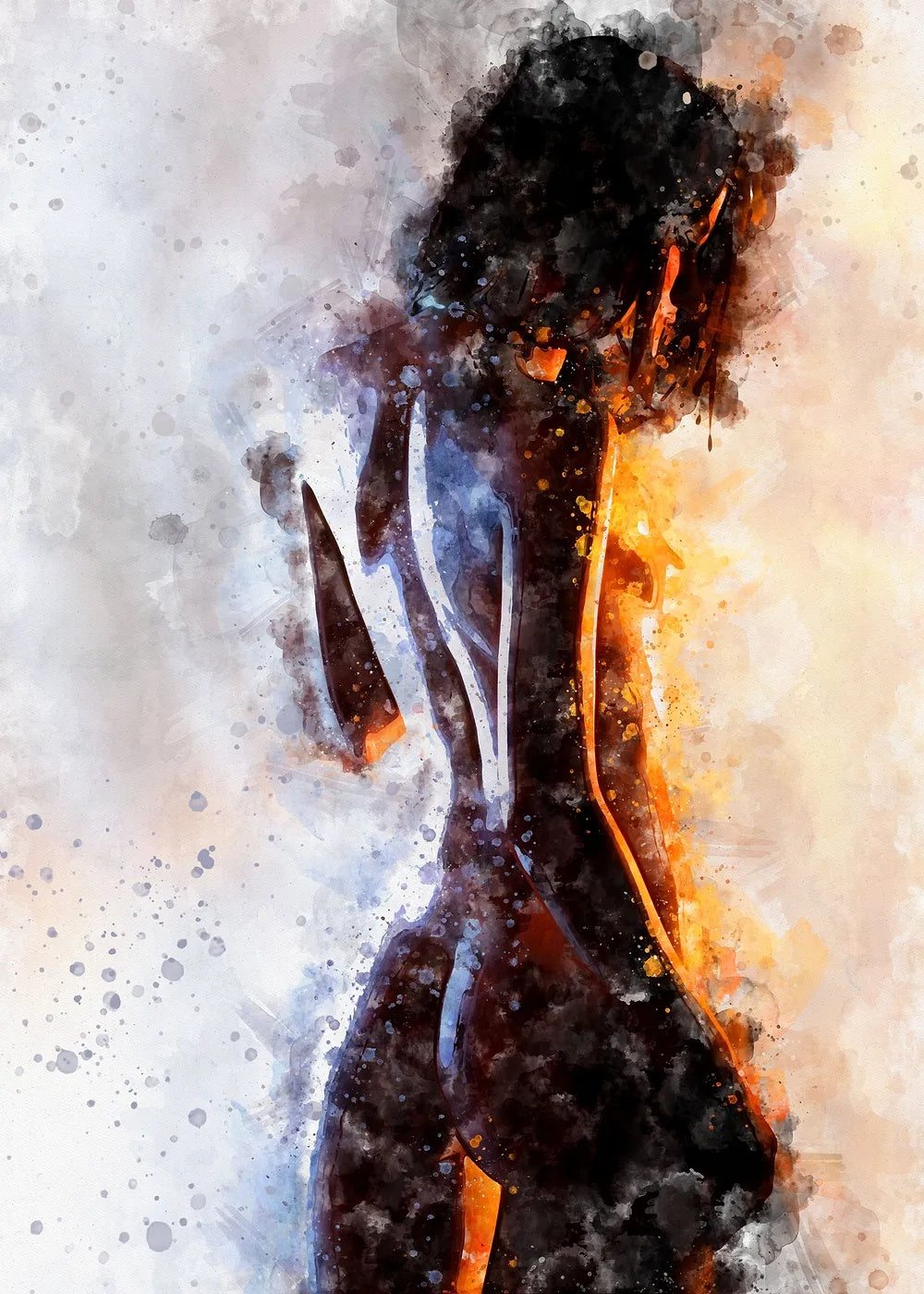 Form Study metal poster artwork