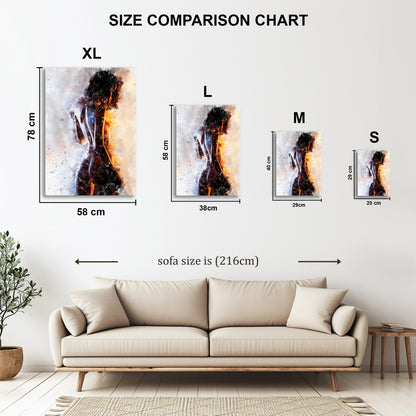 Form Study metal wall art in styled room setting