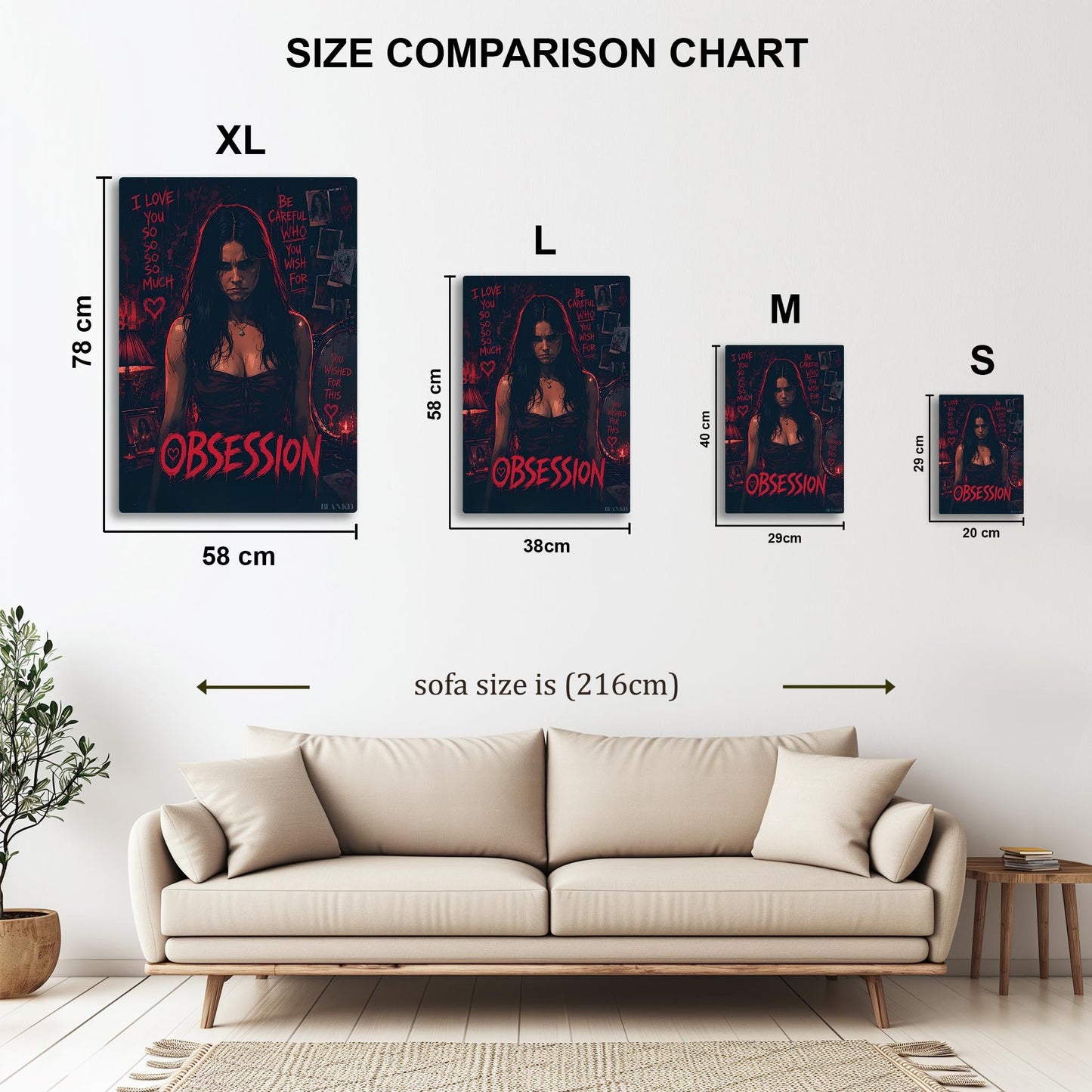 Obsession Movie metal poster