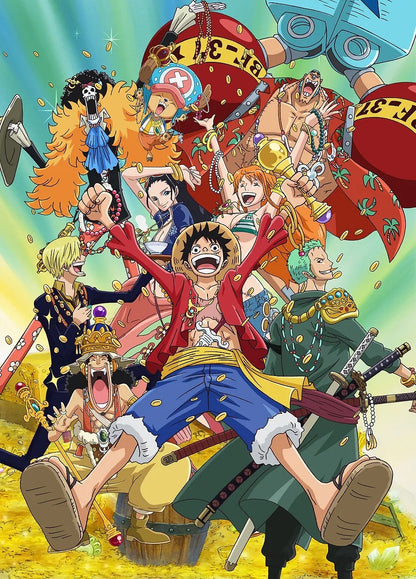 One Piece Crew Treasure Celebration metal poster artwork