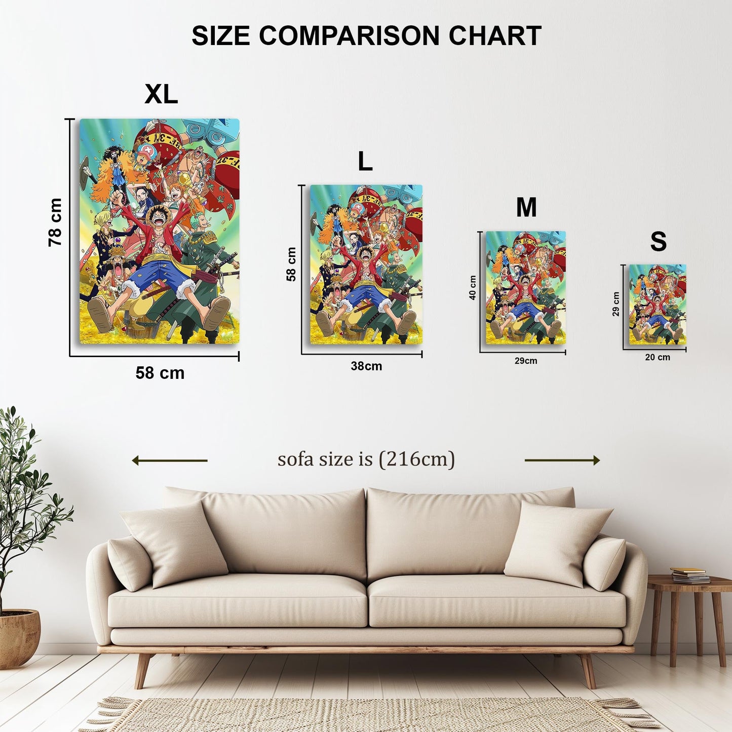 One Piece Crew metal poster