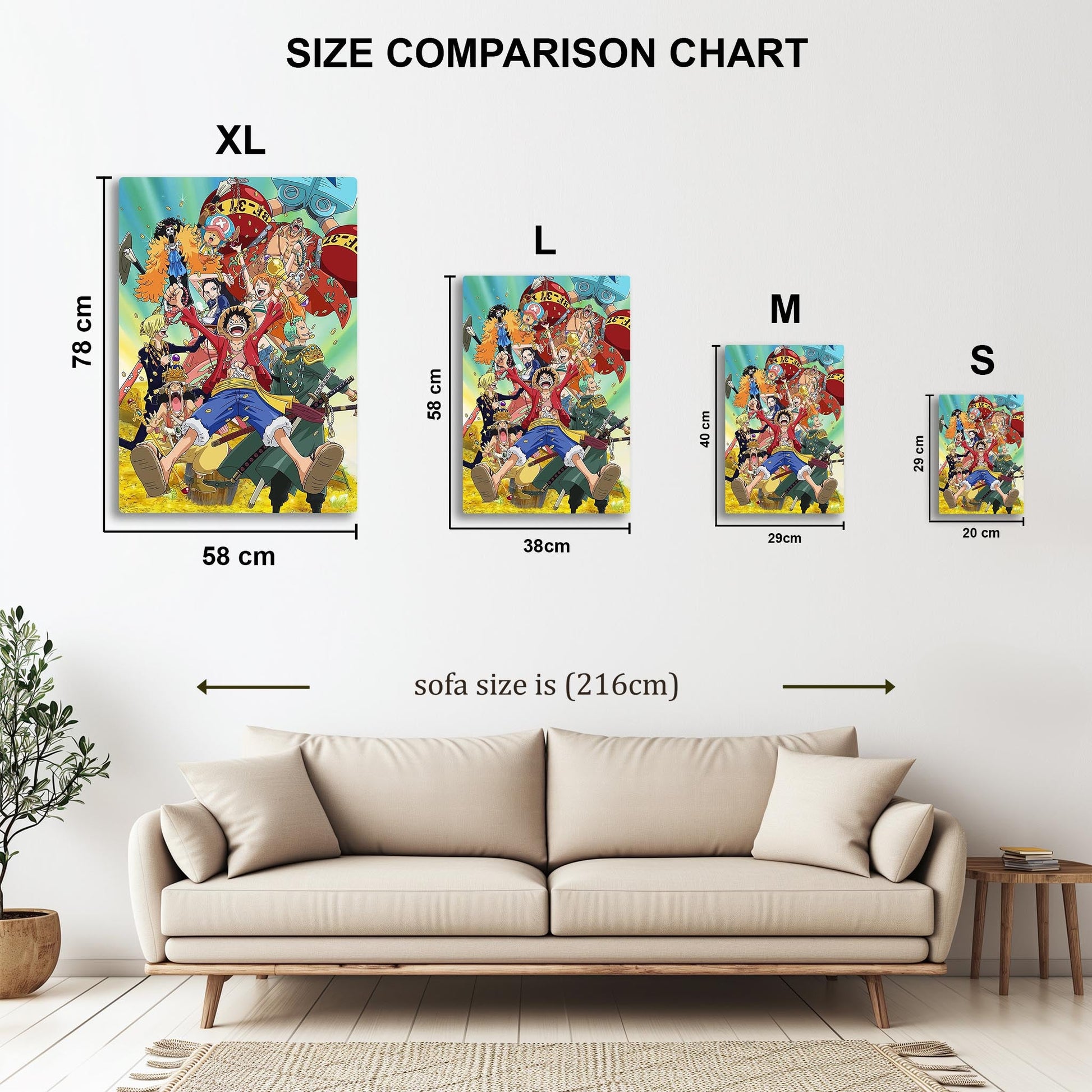 One Piece Crew metal poster