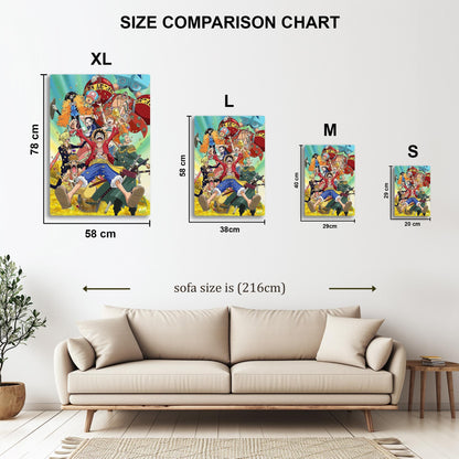 One Piece Crew metal poster