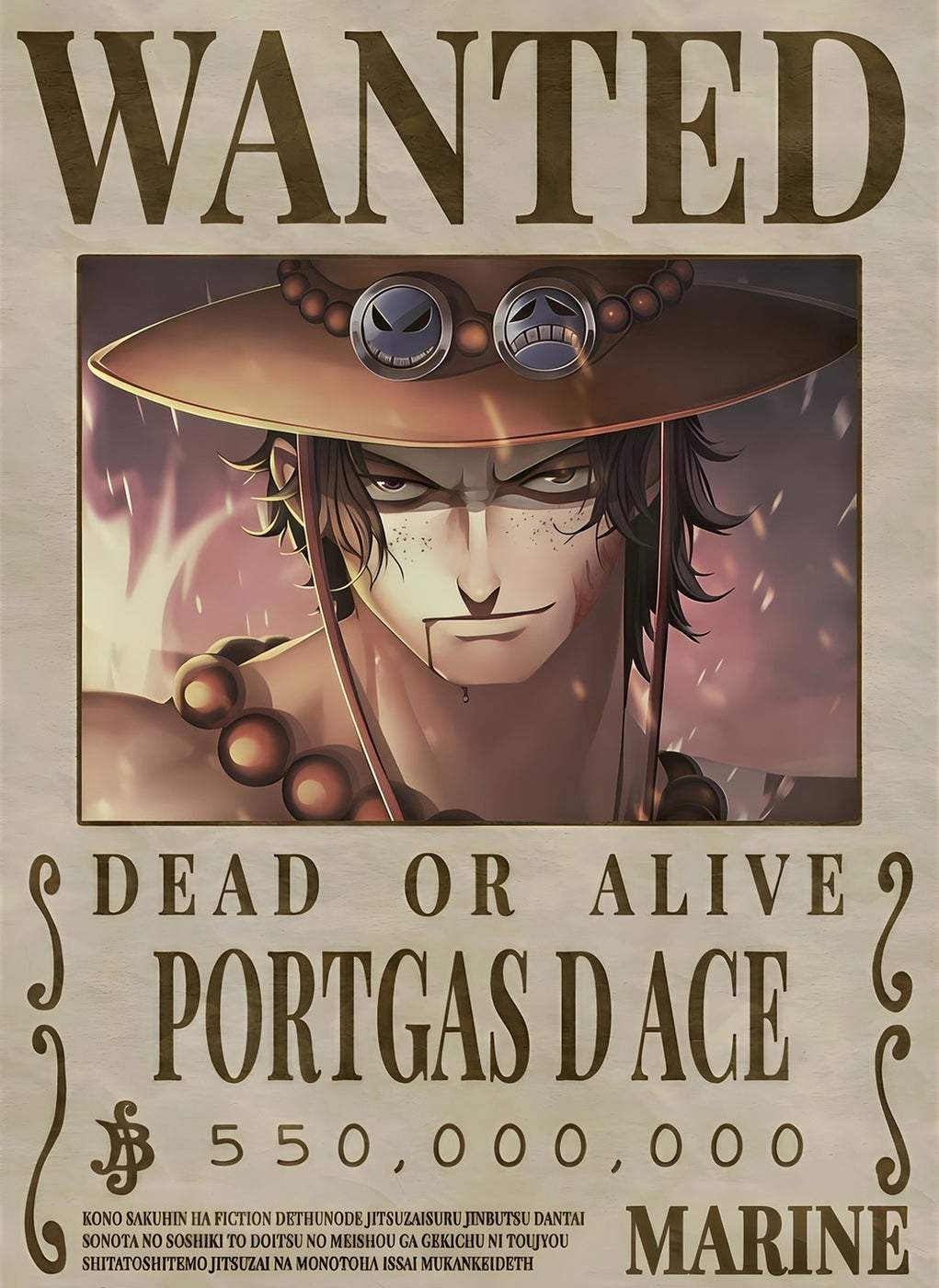 Ace Wanted Poster metal poster artwork