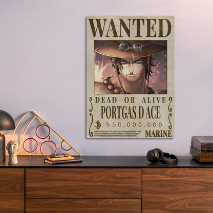One Piece Portgas D Ace Wanted Poster
