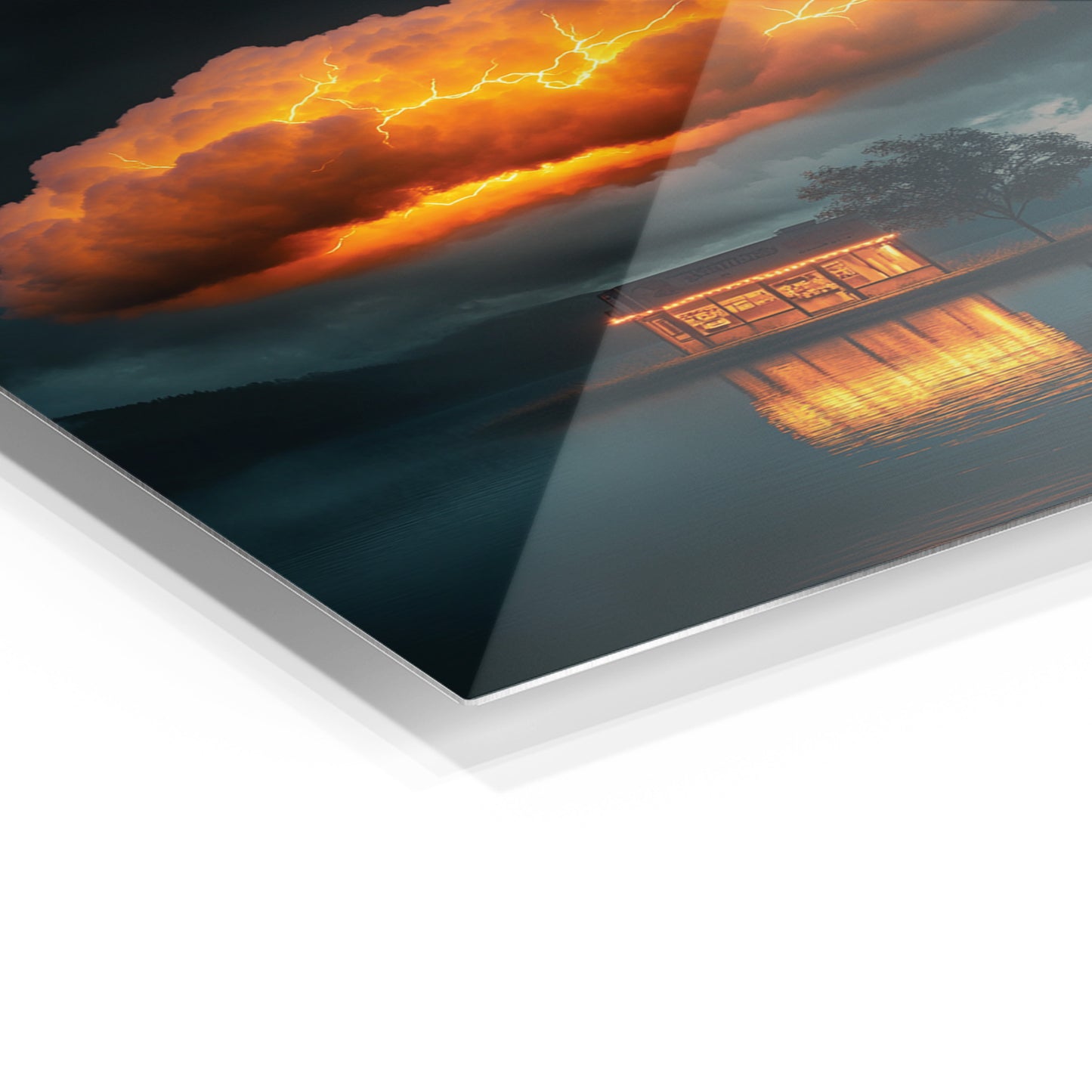 Orange Lightning Cloud