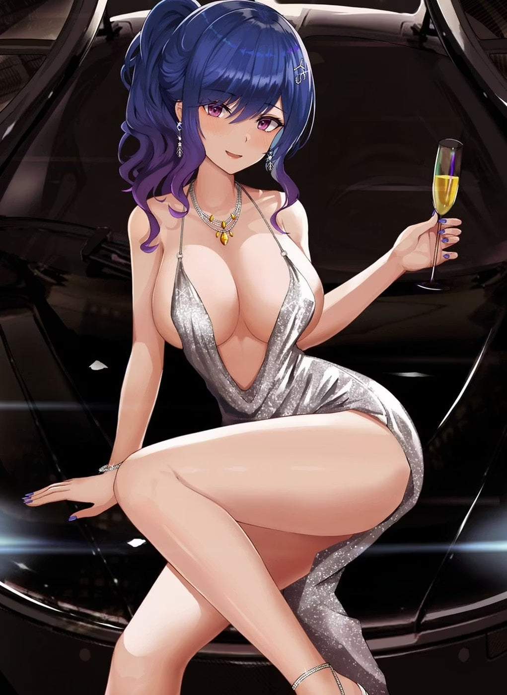 Elegant Woman metal poster artwork