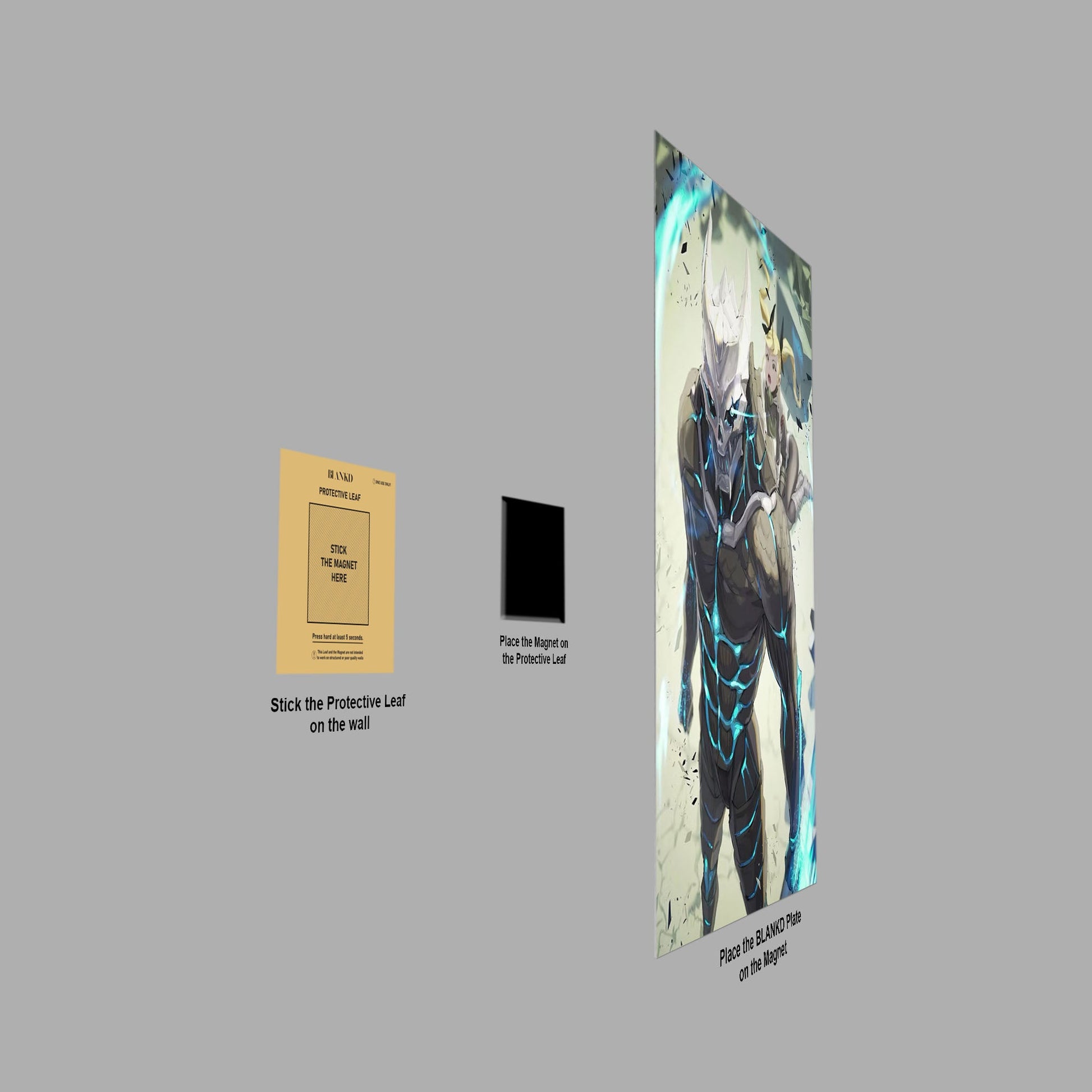 Original Work Armored Figure Scared Girl Powerful