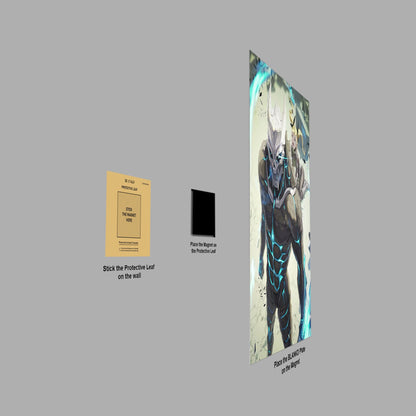 Original Work Armored Figure Scared Girl Powerful