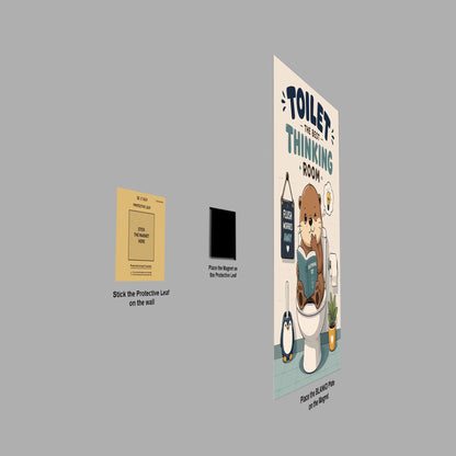 Otter Overthinking metal poster