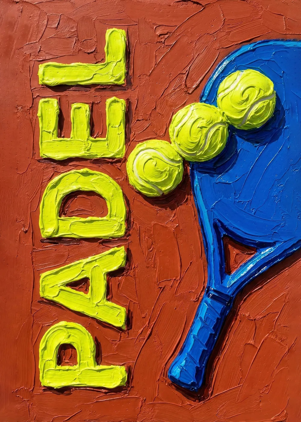 Padel metal poster artwork