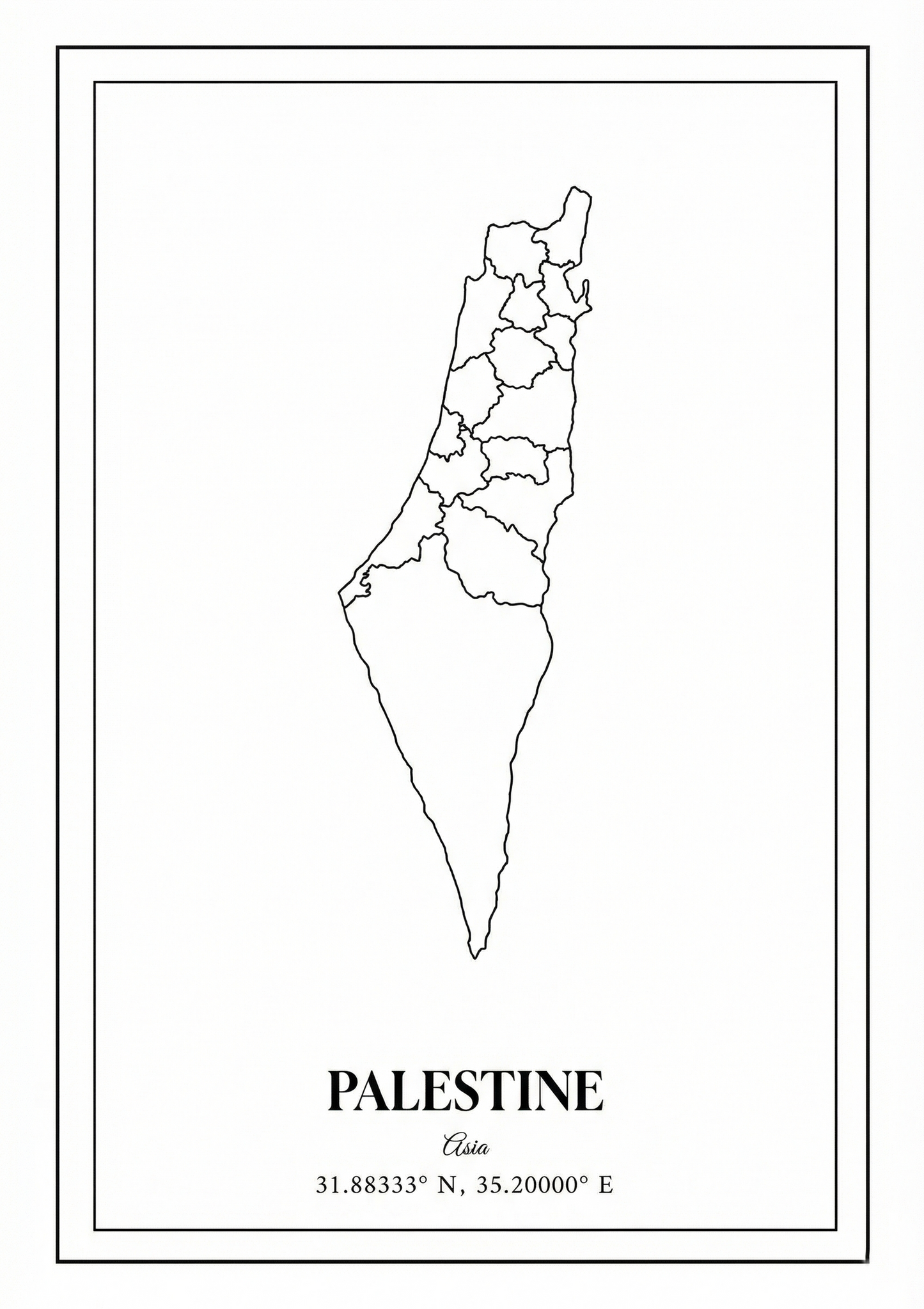 Palestine metal poster artwork