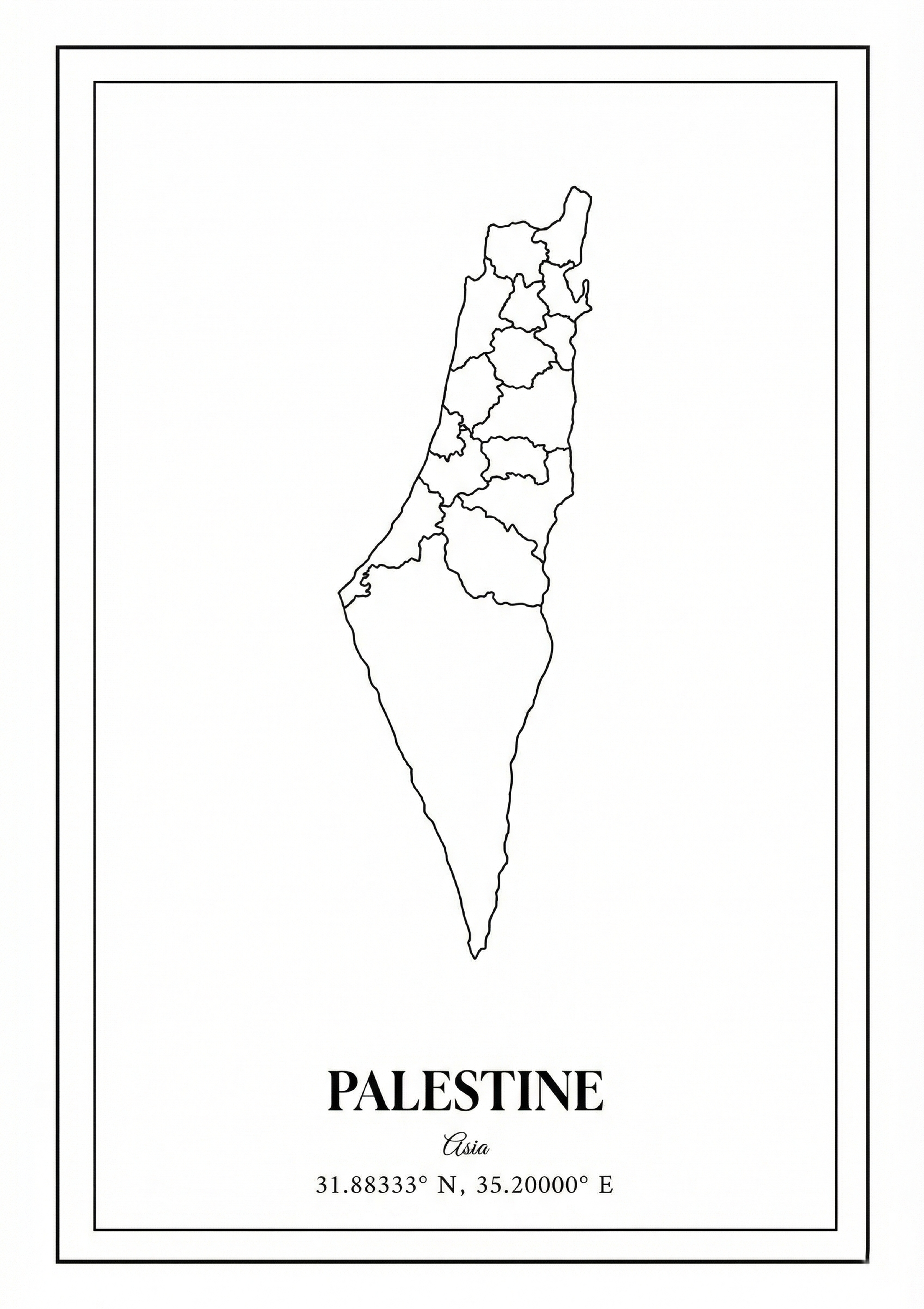 Palestine metal poster artwork