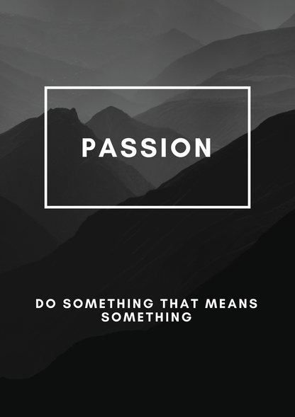 Passion metal poster artwork