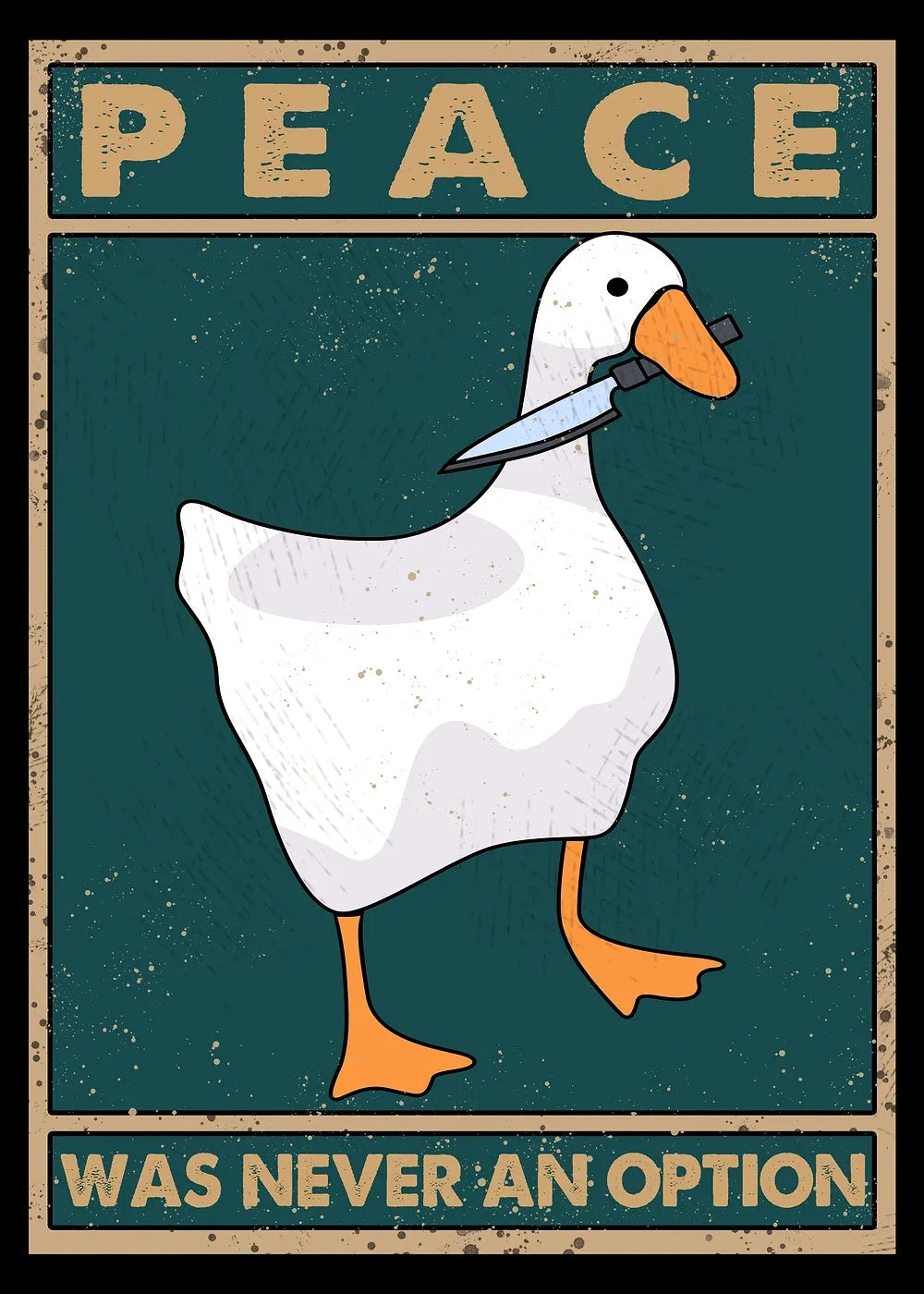 Peace Was Never an Option metal poster artwork