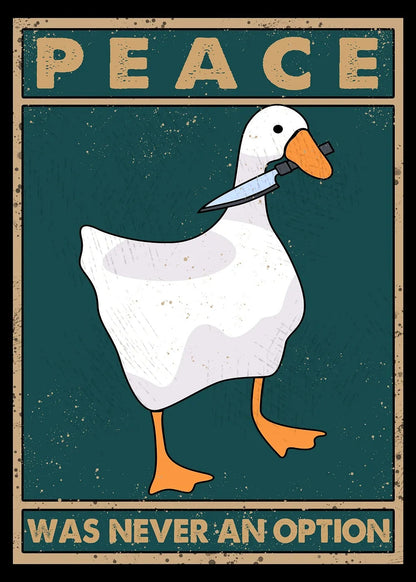 Peace Was Never an Option metal poster artwork