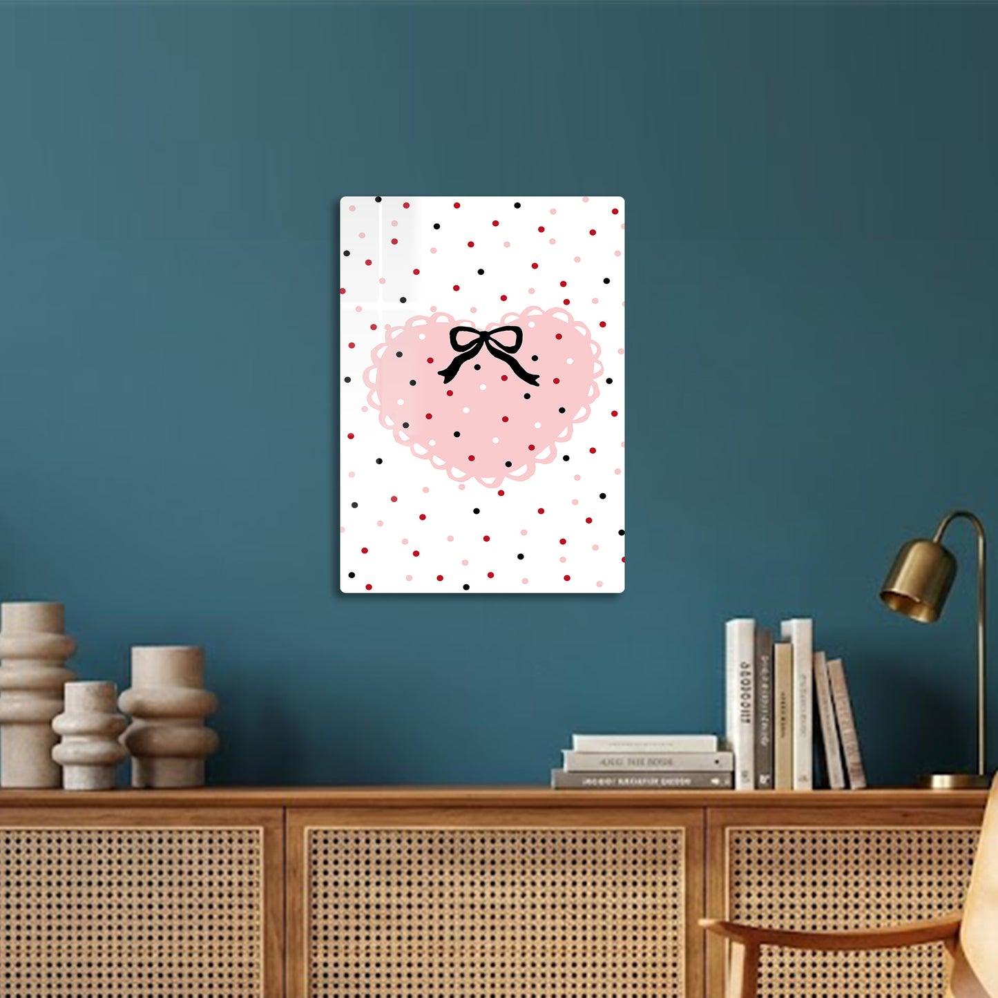 Pink Heart Dots
