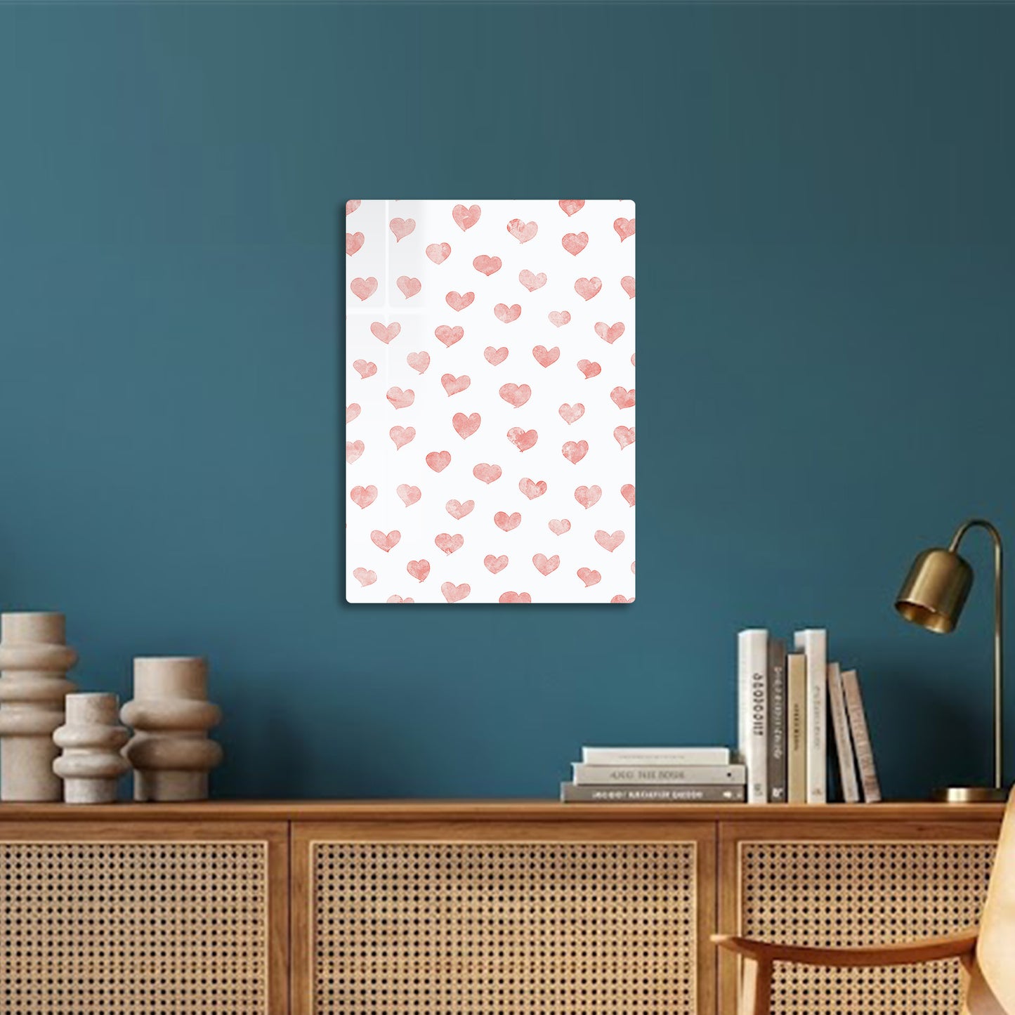 Pink Heart Filled Page