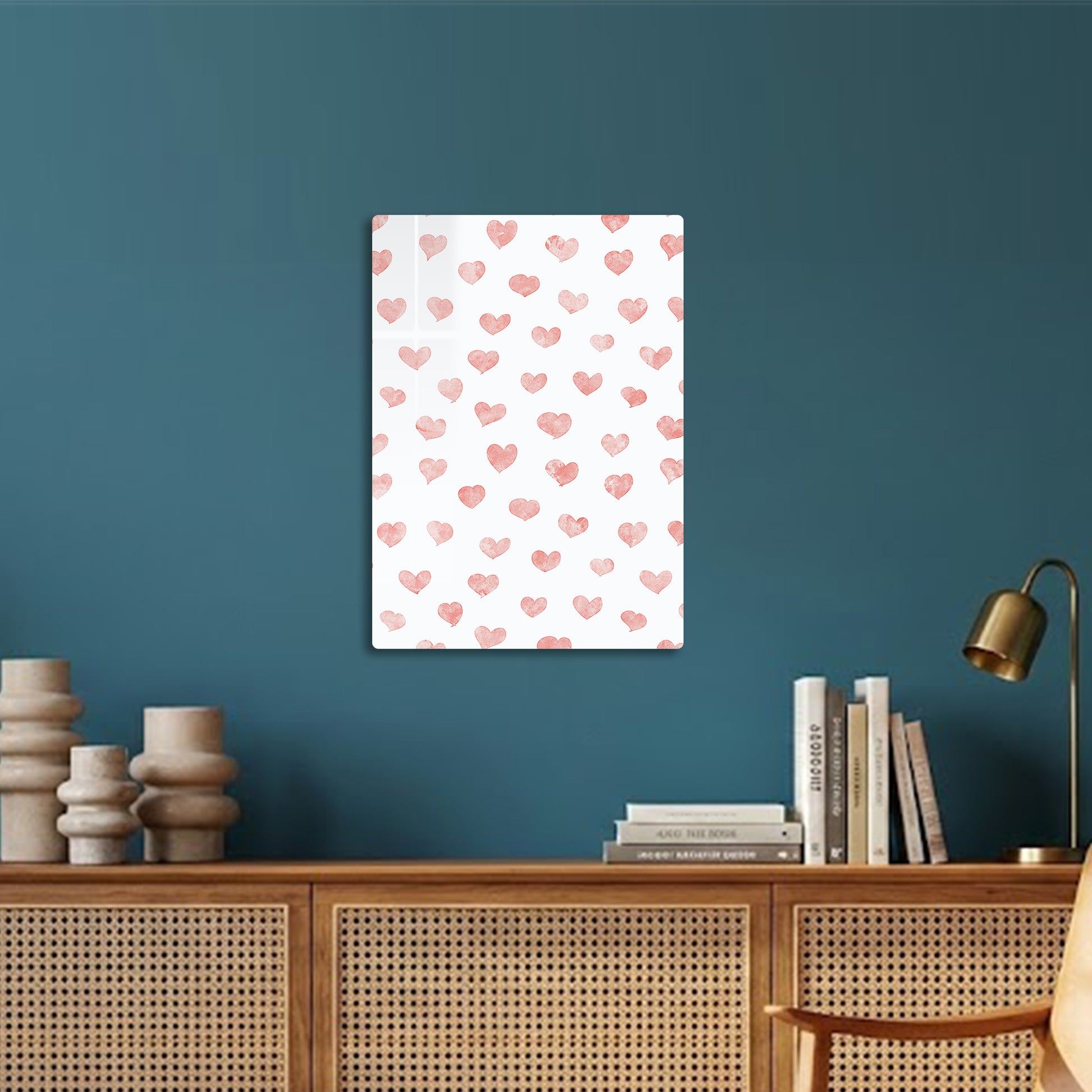 Pink Heart Filled Page