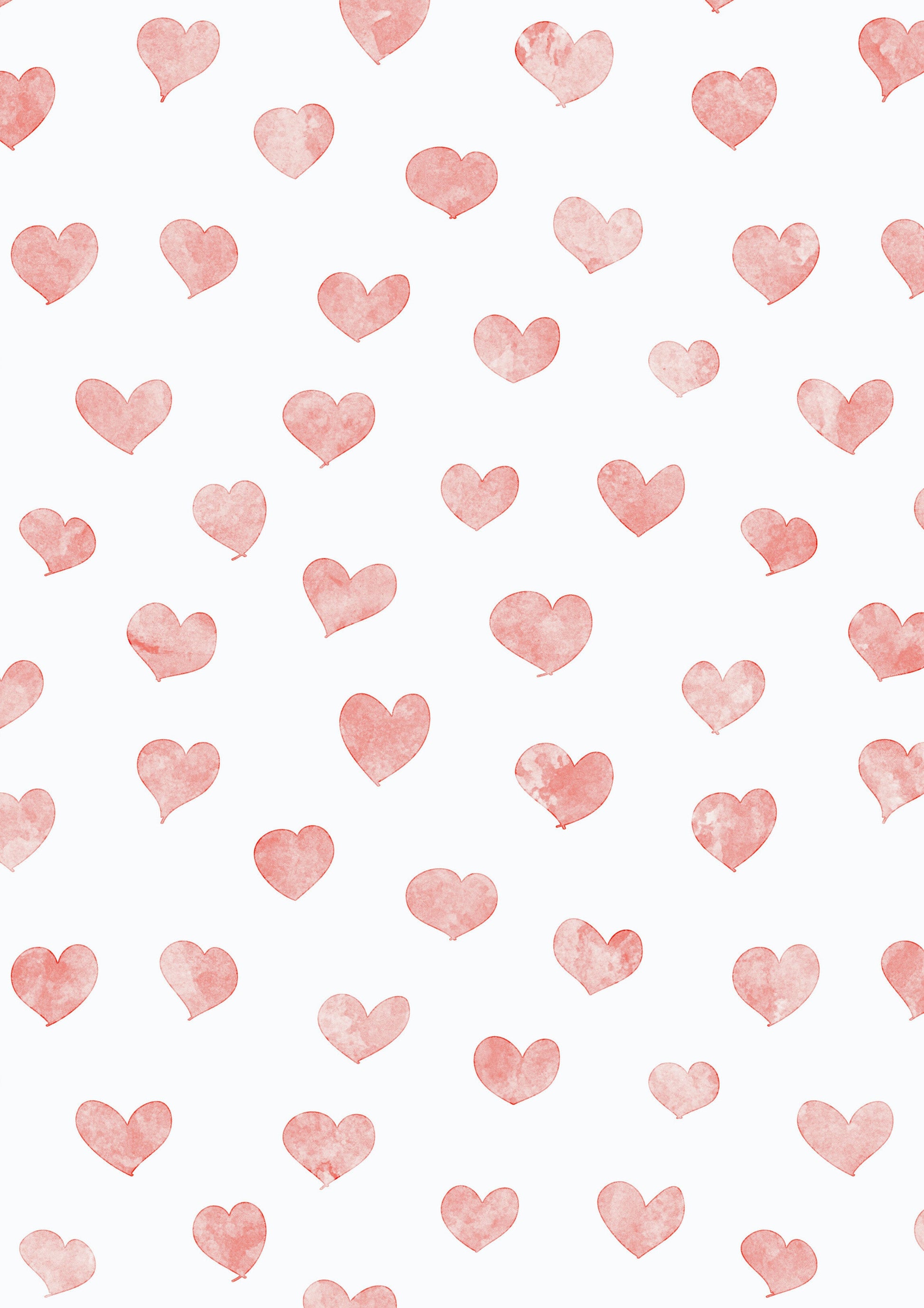 Pink Heart Filled Page metal poster artwork