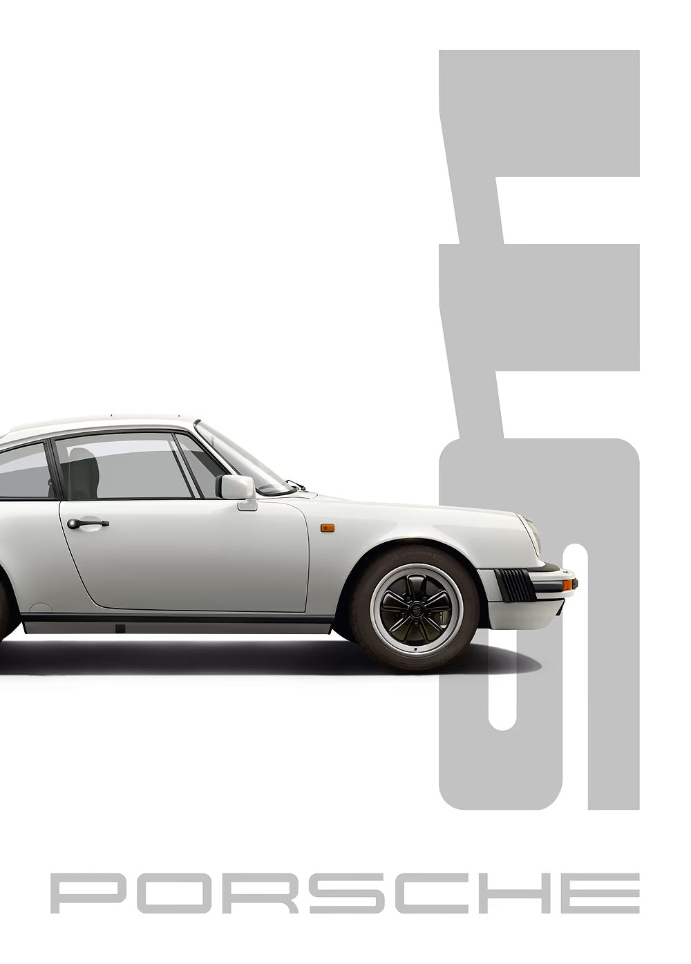 Classic Porsche 911 Elegance metal poster artwork