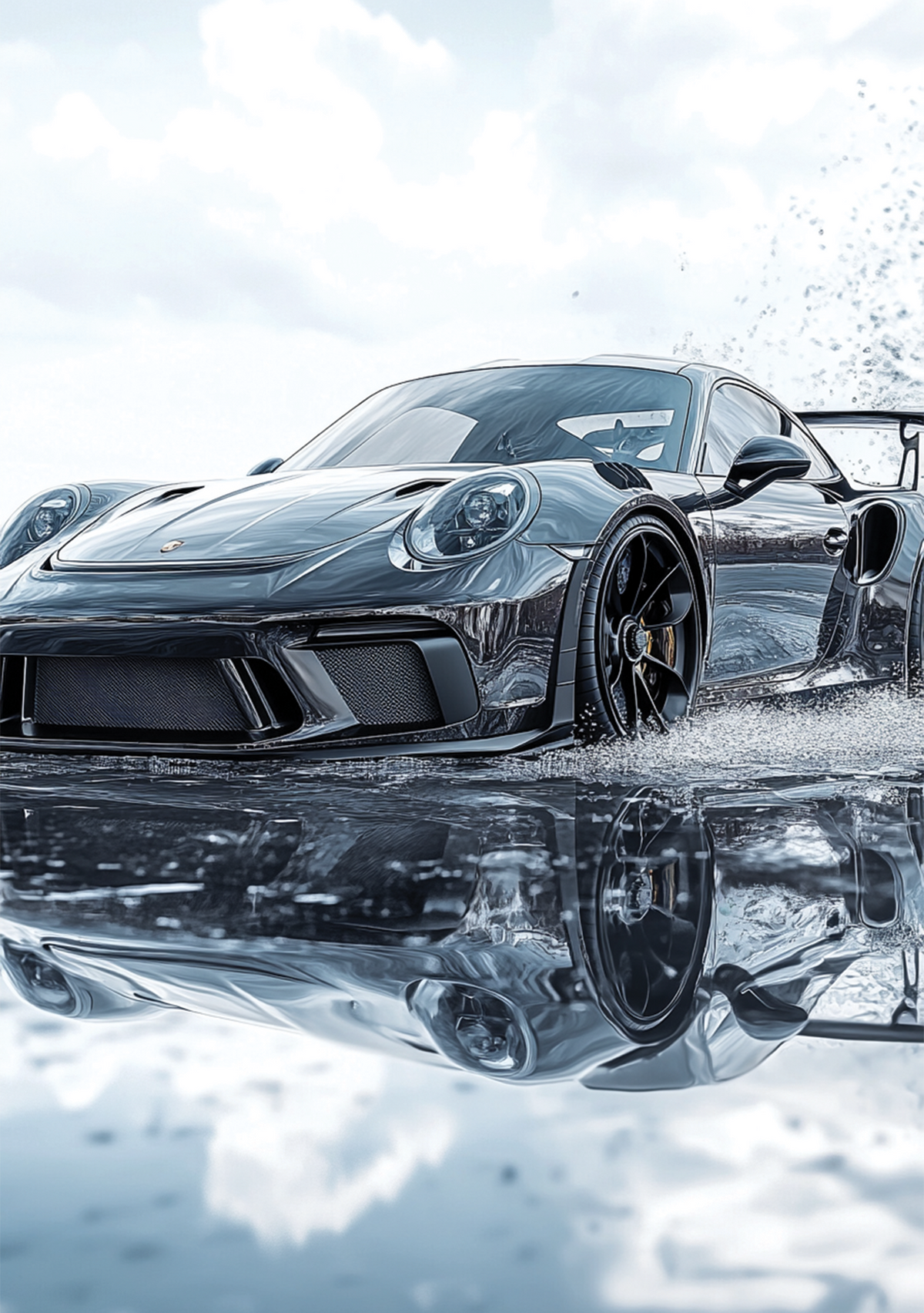 Porsche 911 | Front Side 2 metal poster artwork