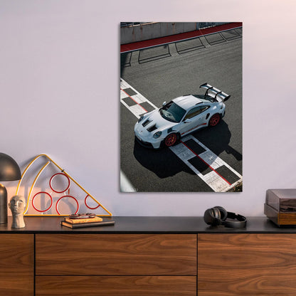 Porsche 911 GT3 RS metal poster