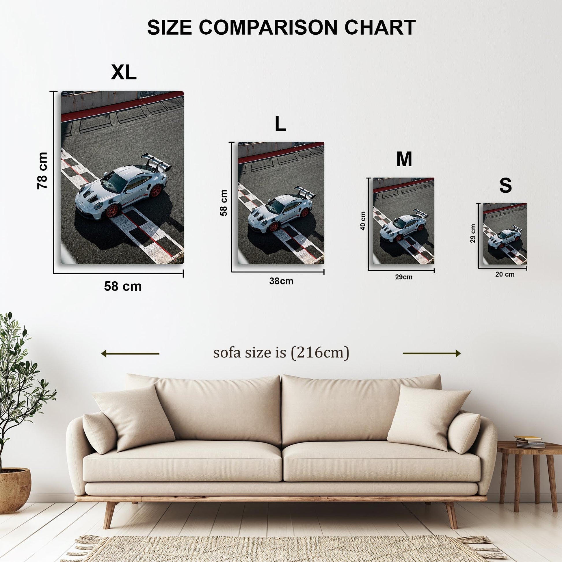 Porsche 911 GT3 RS metal poster