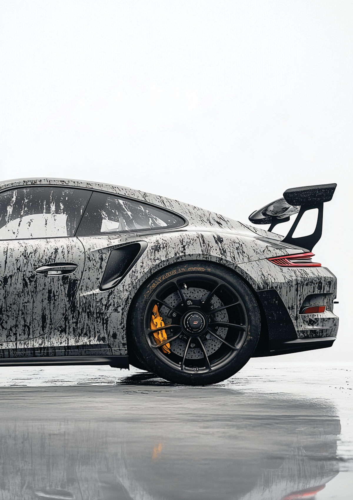 Porsche 911 | Side view 1 metal poster artwork