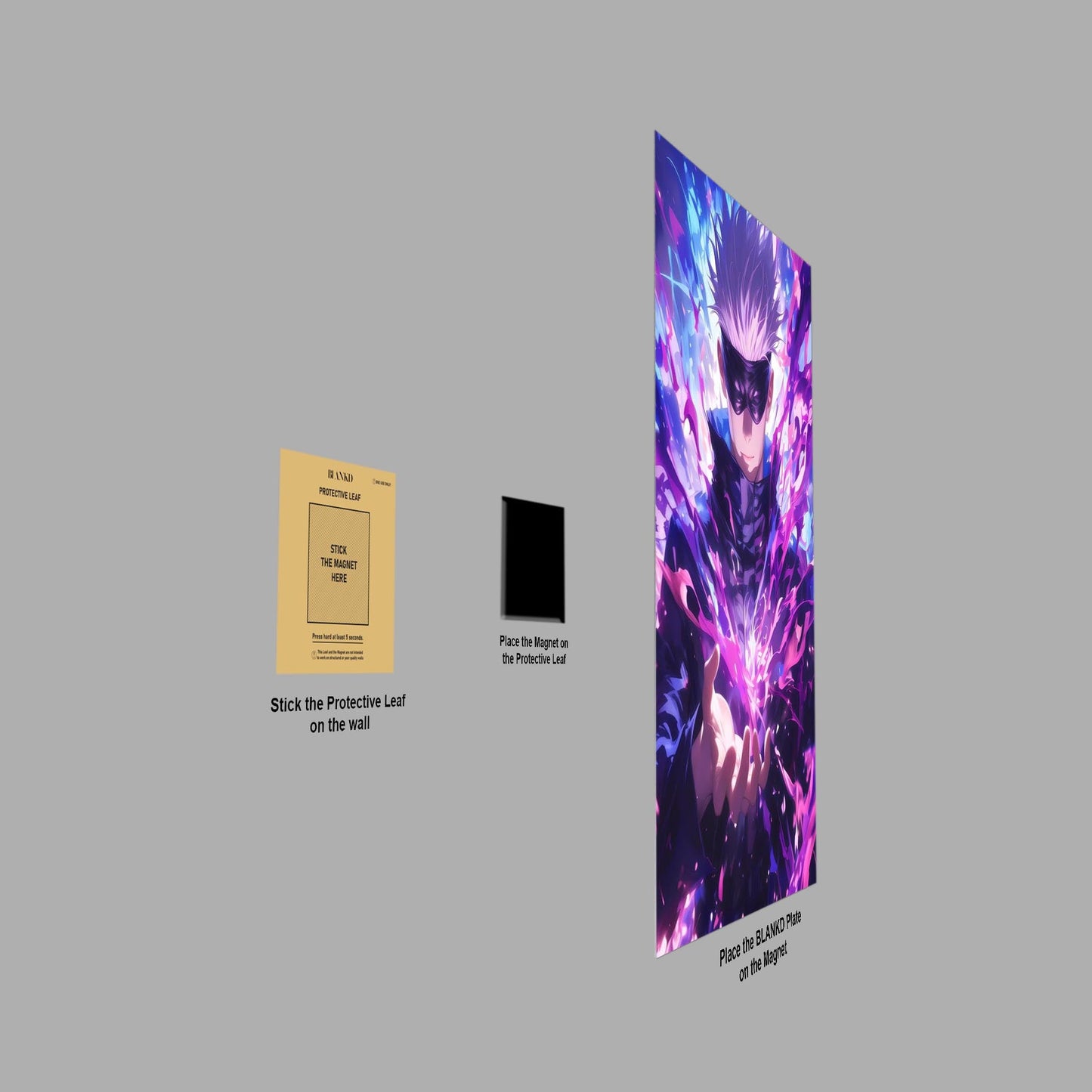 Satoru Gojo metal poster