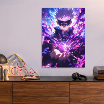 Satoru Gojo metal poster