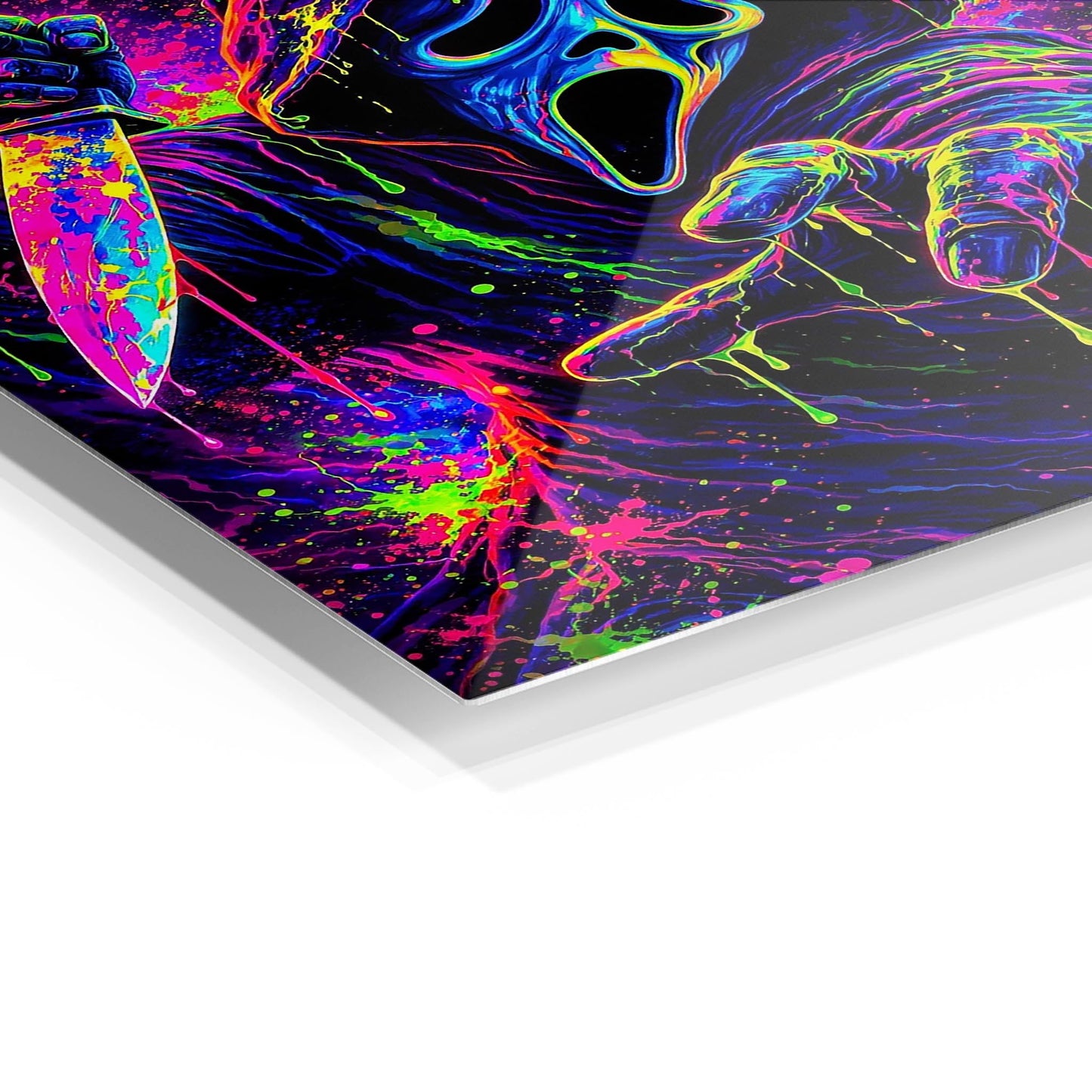 Psychedelic Ghostface metal poster