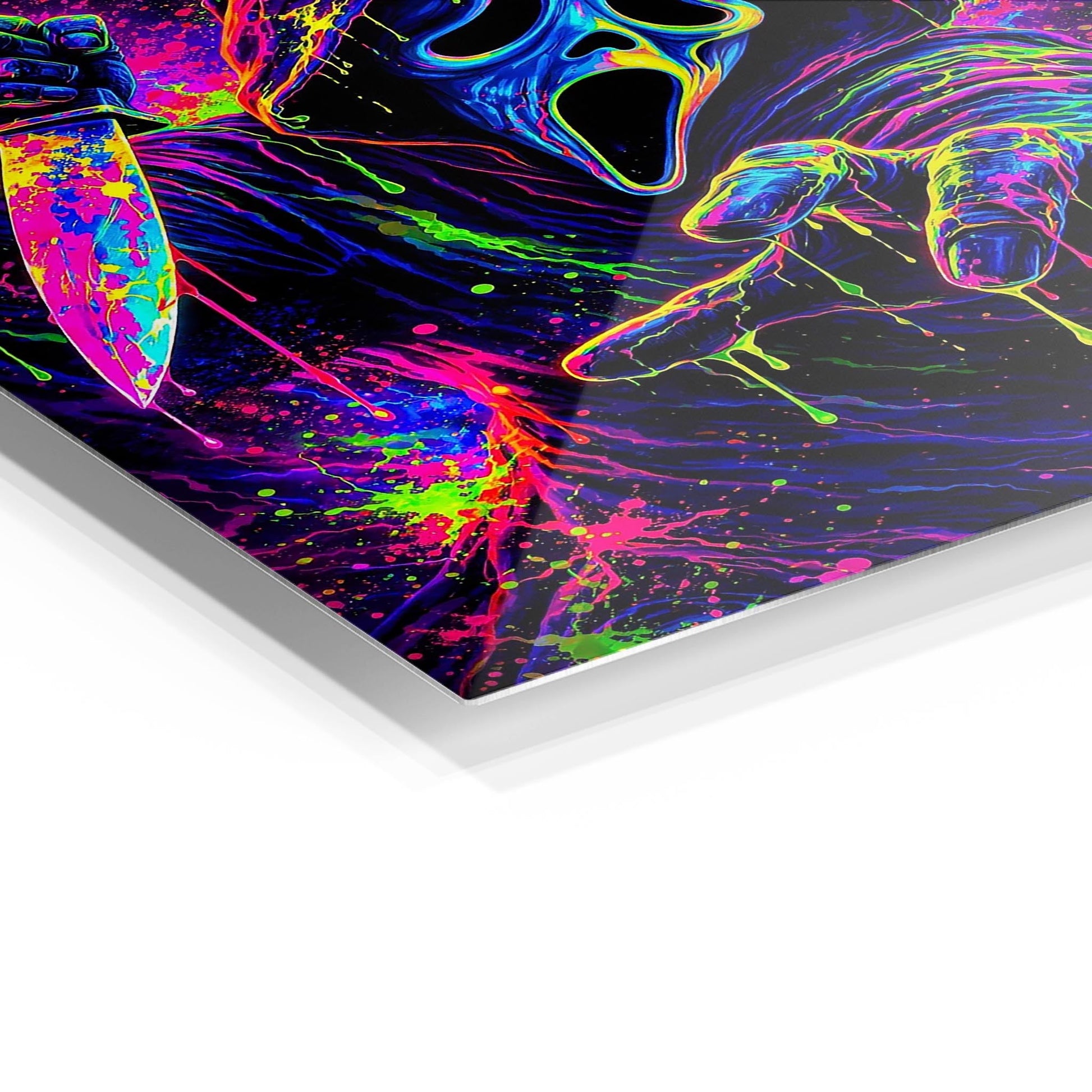 Psychedelic Ghostface metal poster
