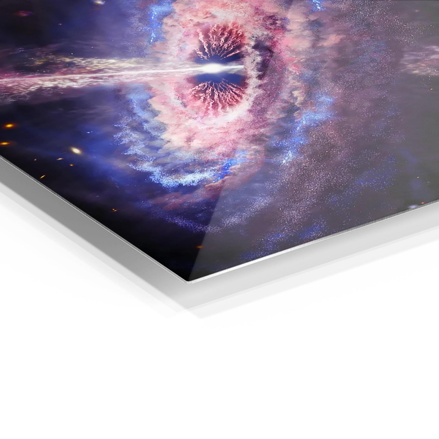 Quasar Galaxy metal poster