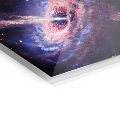 Quasar Galaxy metal poster