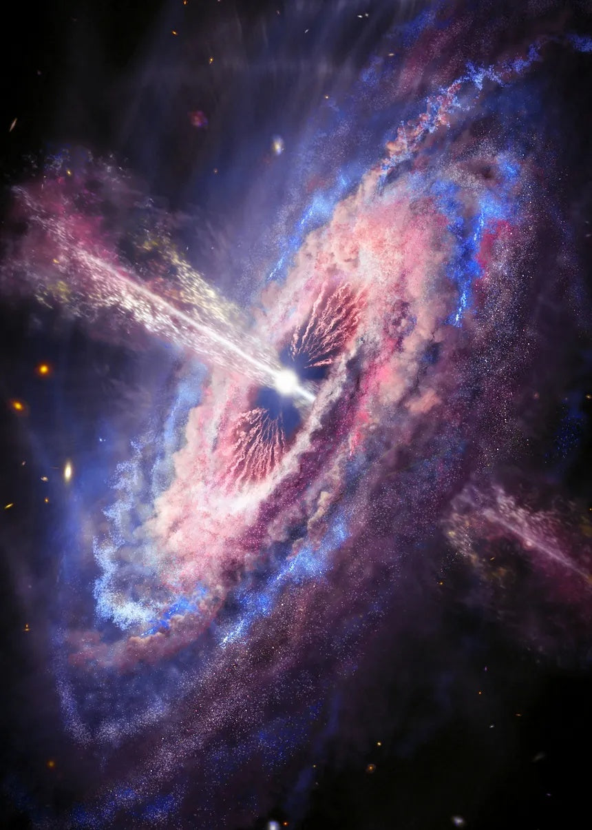 Quasar Galaxy metal poster artwork