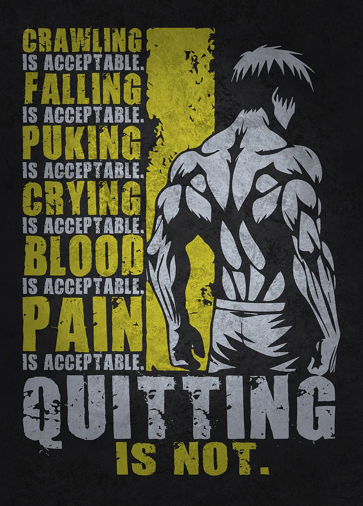 Quitting Is Not metal poster artwork