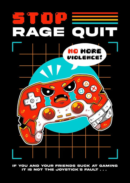 Rage Quit metal poster artwork
