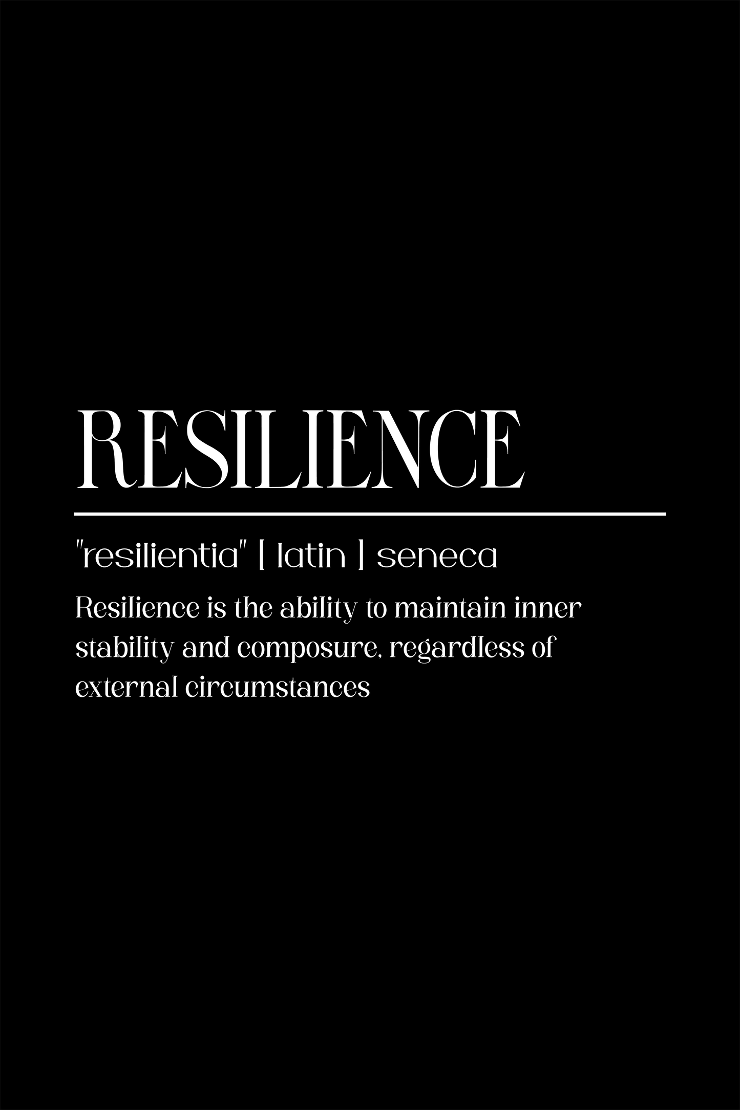 Resilience metal poster artwork