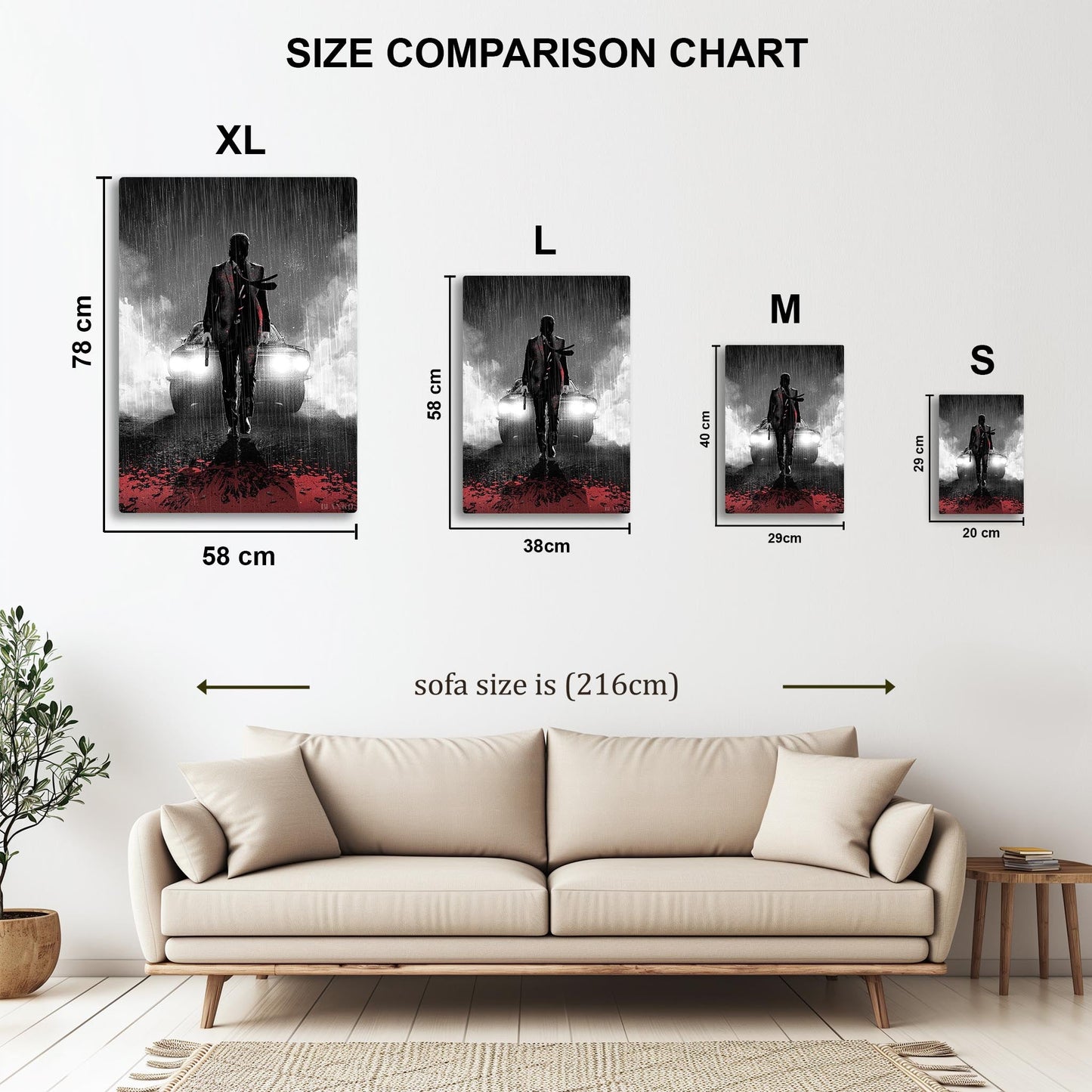 Rain Soaked Assassin metal poster
