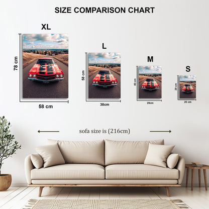 Chevrolet Chevelle SS 454 metal poster