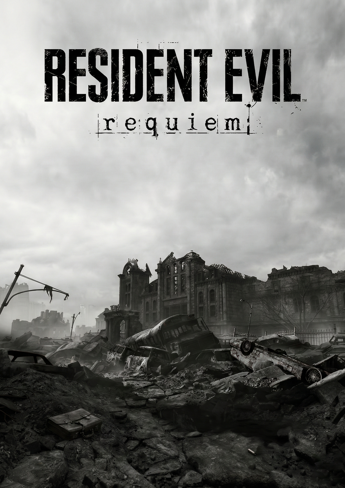 Resident Evil Requiem metal poster artwork