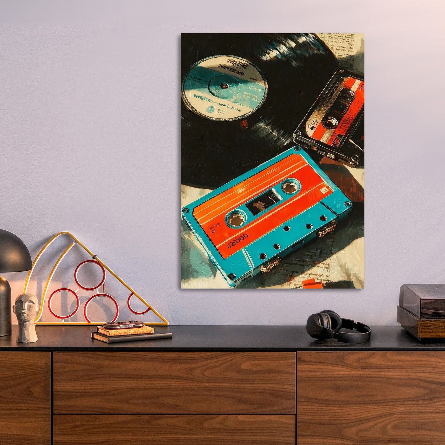 Retro Music Media metal poster size comparison