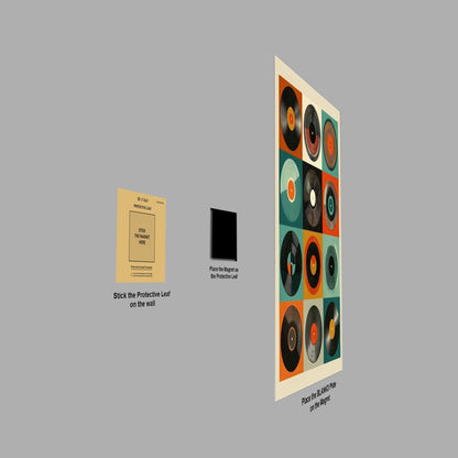 Retro Vinyl Record Art Print