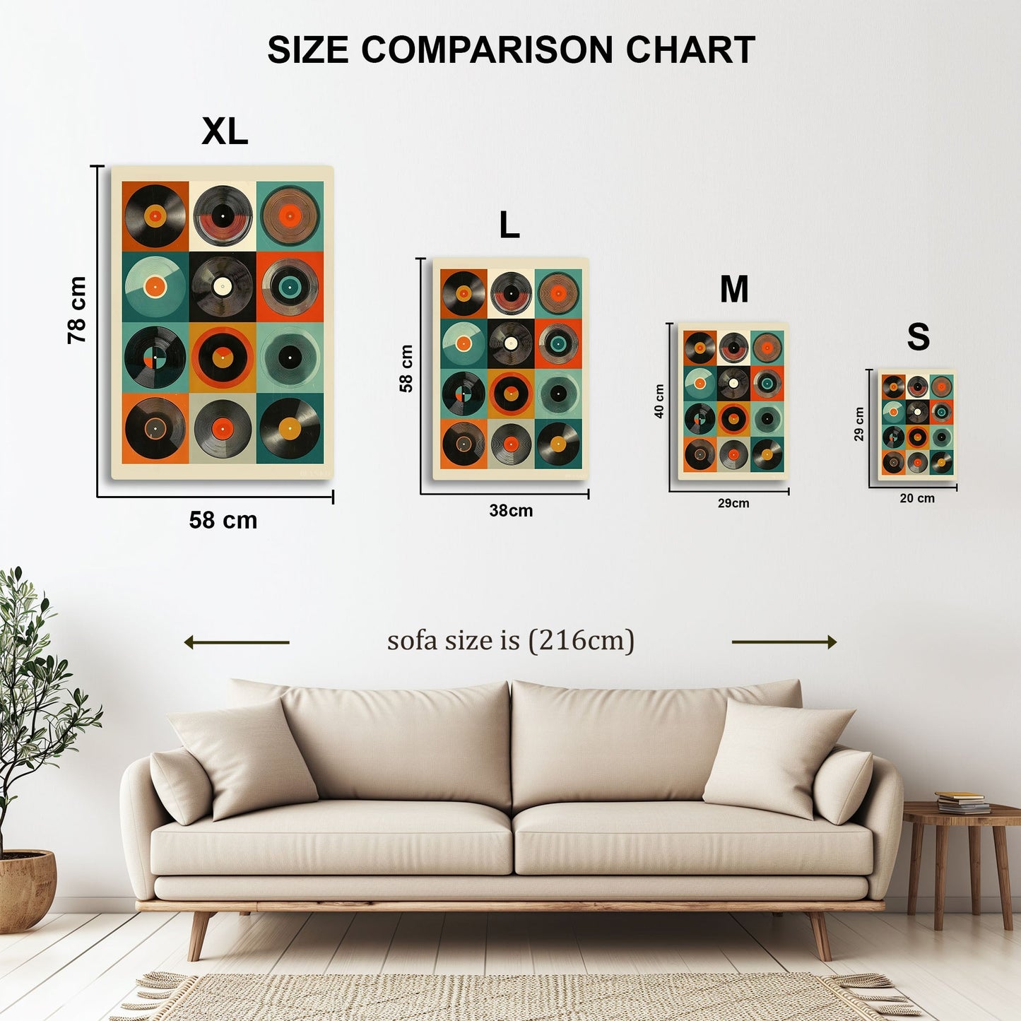 Retro Vinyl Record Art Print