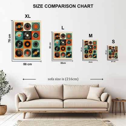 Retro Vinyl Record Art Print