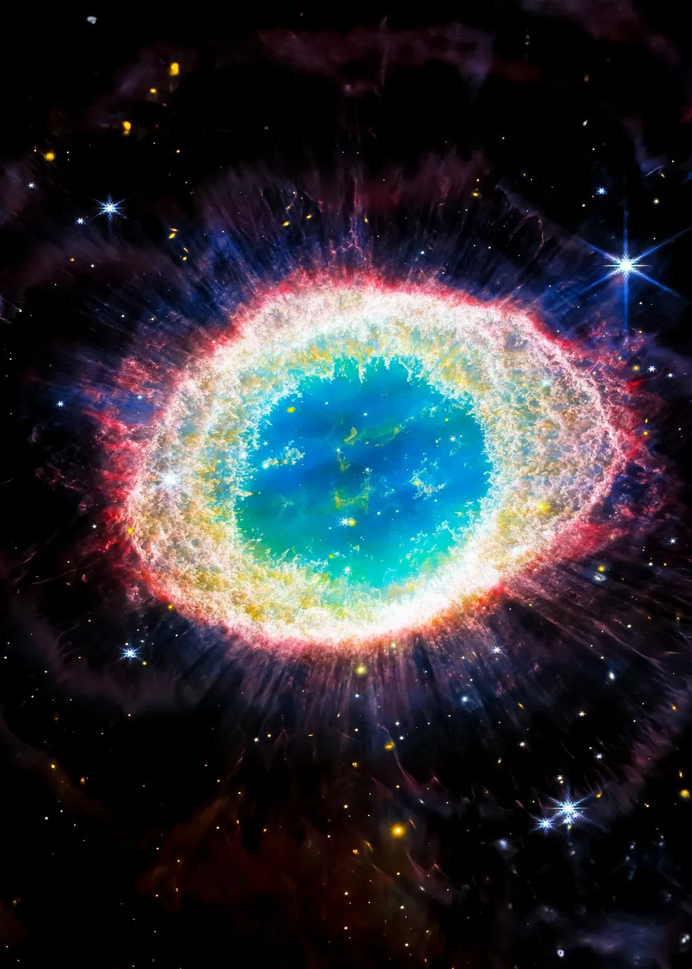 Ring Nebula metal poster artwork