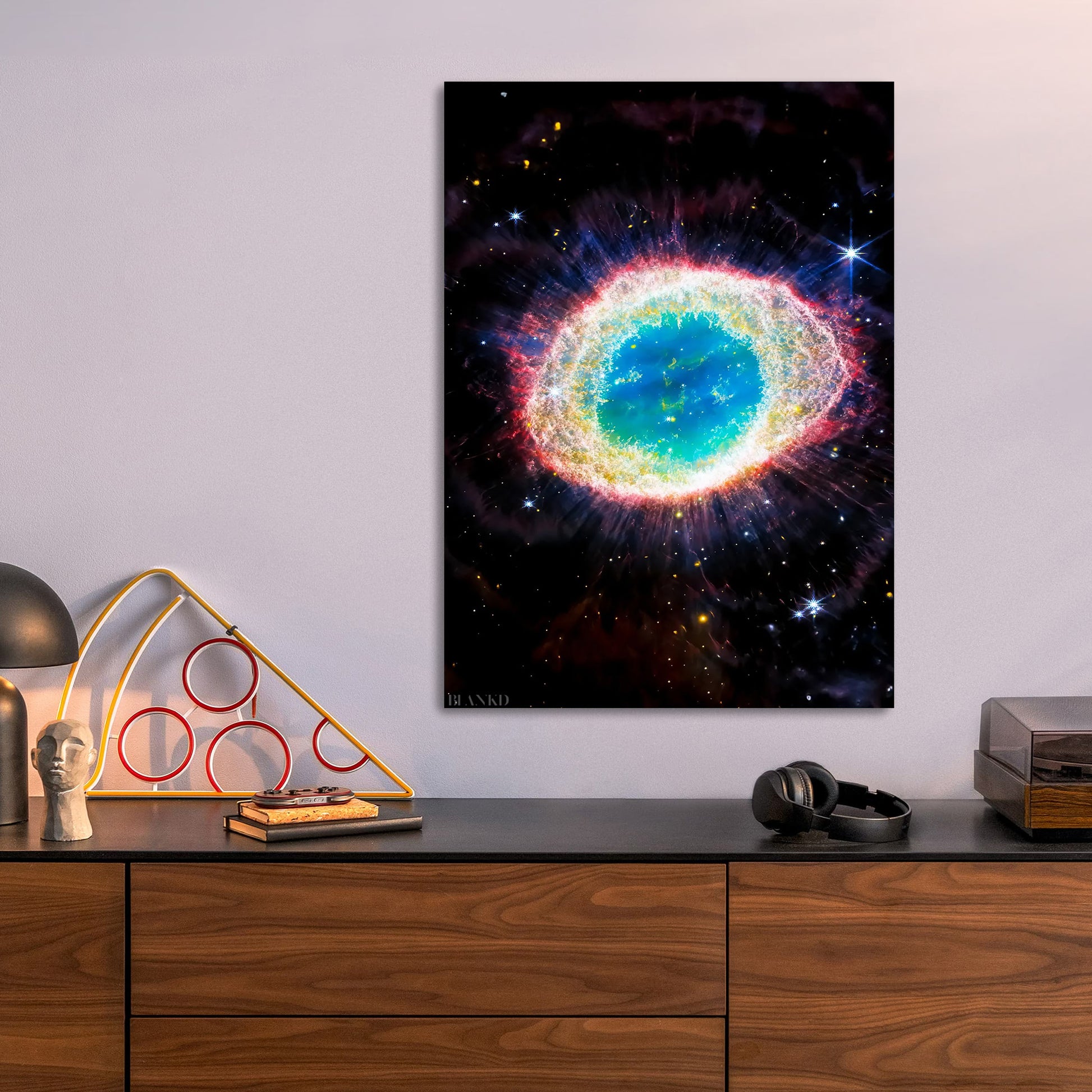 Ring Nebula metal poster size comparison