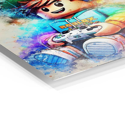 Roblox Gamer metal poster