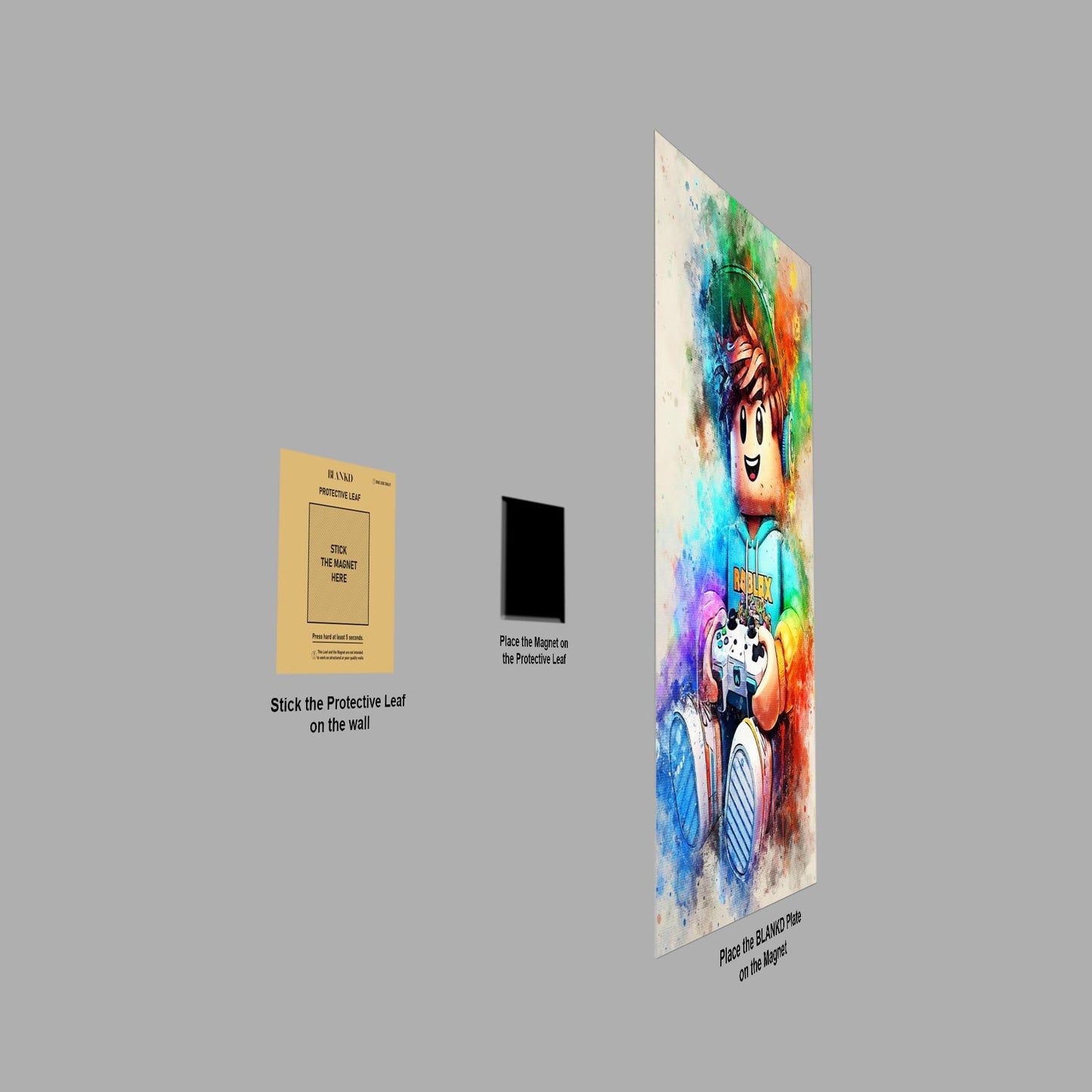 Roblox Gamer metal poster